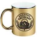 Kubek złoty z nadrukiem „Najlepszy Grzybiarz” – na grzyby #2