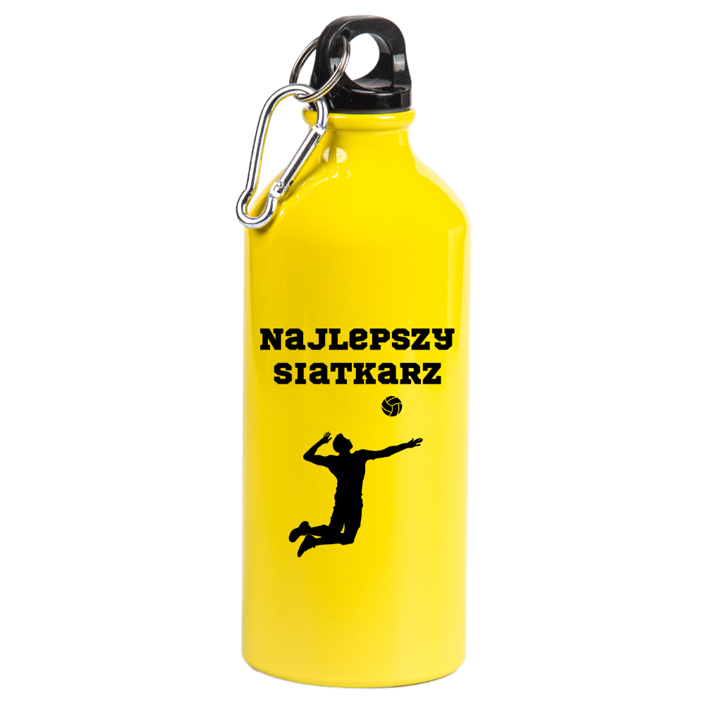 Bidon żółty 600 ml z nadrukiem "Najlepszy Siatkarz" #6