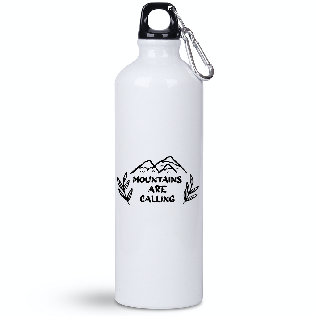 Butelka biała 800 ml z grafiką „Mountains are calling” – góry #8