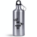 Butelka srebrna 500 ml z nadrukiem „Szef pszczół” – pszczelarstwo #3