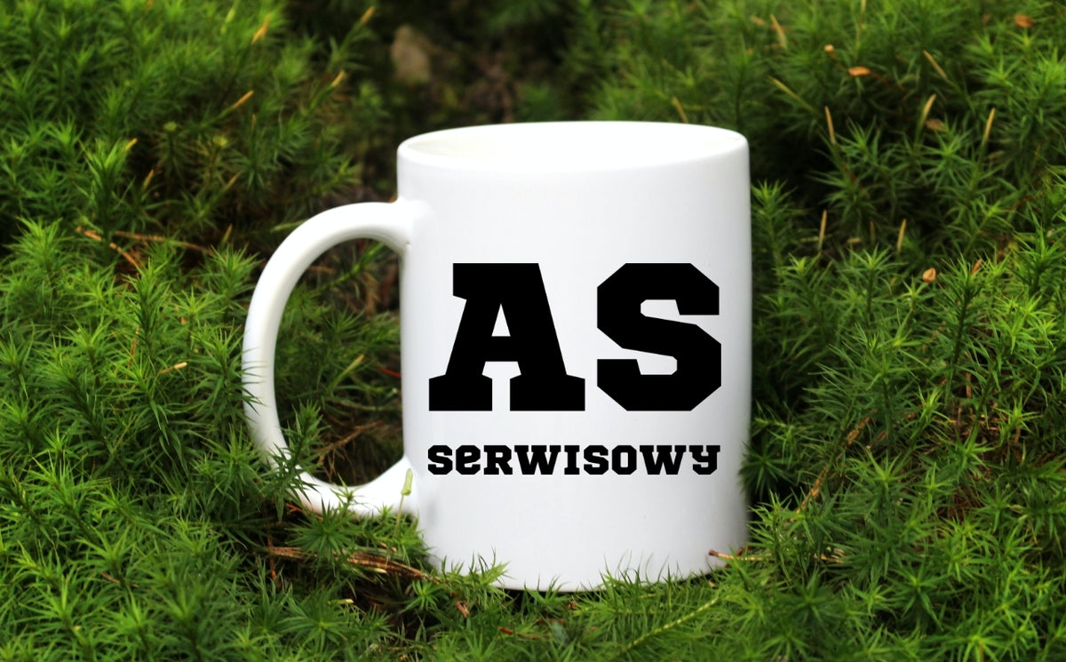 Kubek biały 330 ml z napisem "AS SERWISOWY" #7