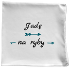 Poduszka z nadrukiem "Jadę na ryby" - wędkarstwo #2
