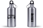Butelka srebrna 500 ml dla kibica piłki nożnej z napisem "FOOTBALL LOVE" #12