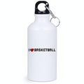 Bidon biały 400 ml z nadrukiem "I LOVE BASKETBALL" #1