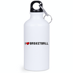 Bidon biały 400 ml z nadrukiem "I LOVE BASKETBALL" #1