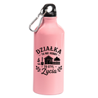 Butelka różowa 600 ml z nadrukiem „Działka to nie hobby, to styl życia” – do ogrodu #4