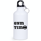 Bidon biały 400 ml na siłownię z nadrukiem "Gym Time" #1