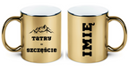 Kubek złoty z nadrukiem „Tatry = Szczęście” – góry, Zakopane, Podhale #4