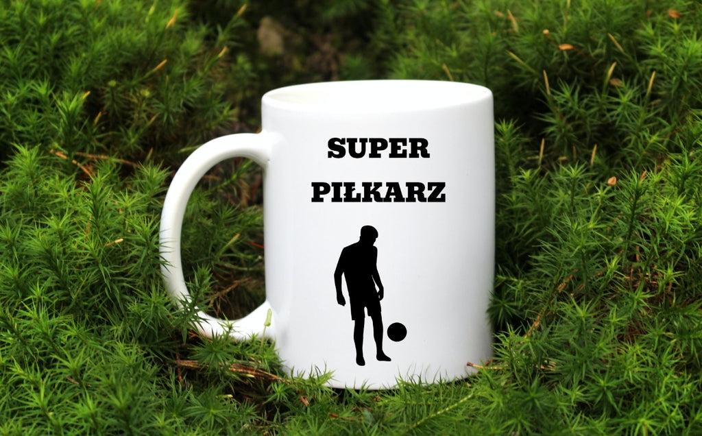 Kubek biały z nadrukiem "Super Piłkarz" - piłka nożna #10