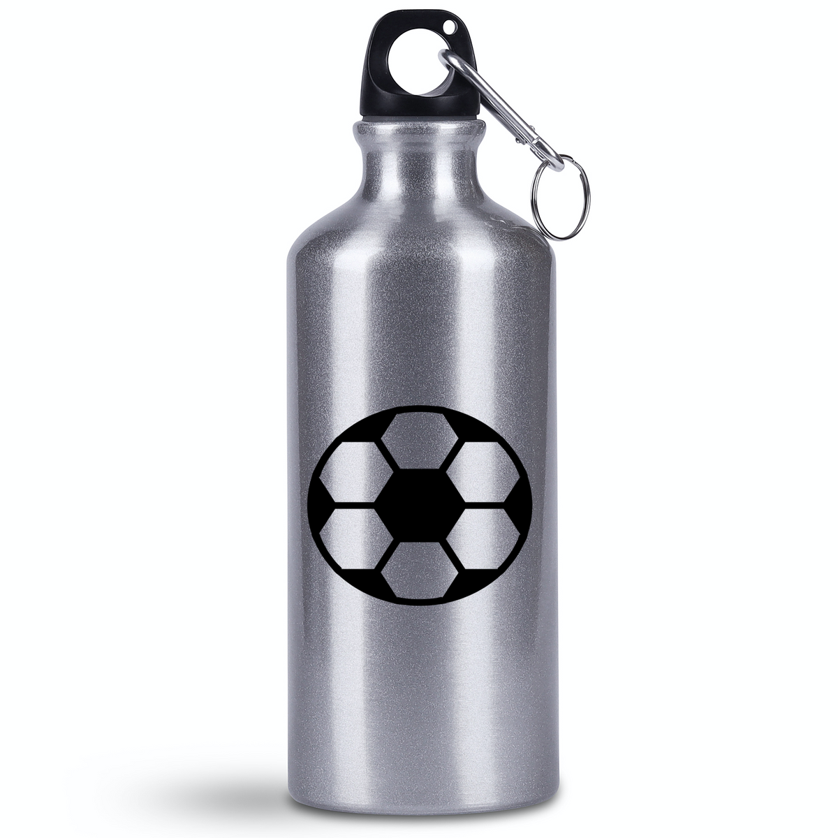 Butelka srebrna 500 ml z grafiką piłki i własnym imieniem do wyboru #8