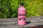 Butelka różowa 600 ml z nadrukiem "Plan na dziś: ROWER" - rower #9