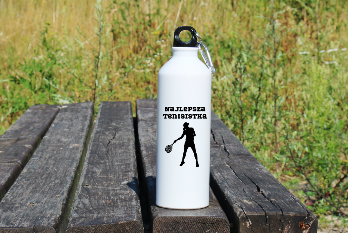 Bidon biały 800 ml z napisem "NAJLEPSZA TENISISTKA" #3