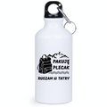 Butelka białą 400 ml z nadrukiem "Pakuję plecak, ruszam w Tatry" - Podhale, Zakopane, góry #1