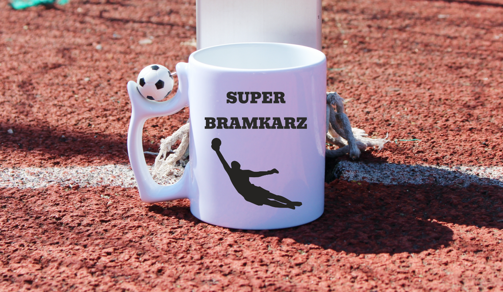 Kubek z piłką i nadrukiem "Super Bramkarz" – piłka nożna #15