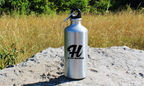 Butelka srebrna 500 ml z napisem "I Love Handball" i literą H #3