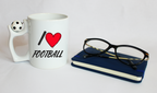 Kubek z piłką i nadrukiem "I LOVE FOOTBALL" - piłka nożna #4