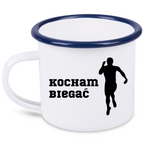 Kubek emaliowany dla biegacza – z nadrukiem "Kocham Biegać" – bieganie #3