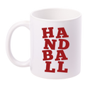 Kubek biały z czerwonym napisem "HANDBALL" #5