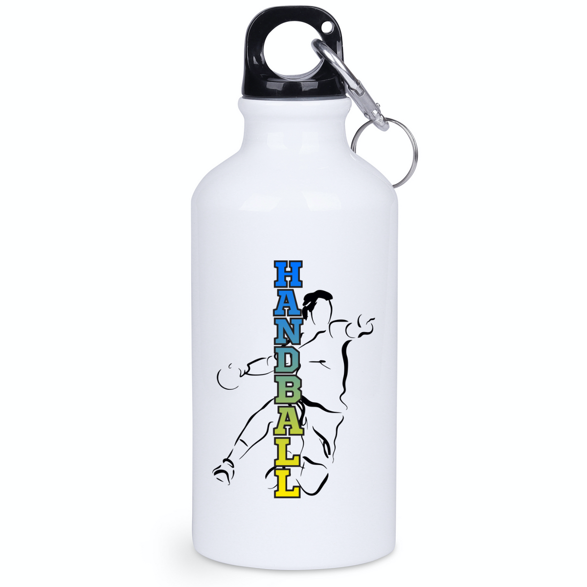 Bidon na wodę 400 ml napis "HANDBALL" i grafiką piłkarza #1