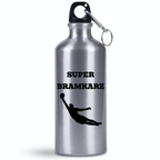 Butelka srebrna 500 ml z napisem "Super Bramkarz" – piłka nożna #13