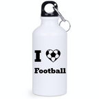 Bidon biały 400 ml dla kibica piłki nożnej z napisem "I LOVE FOOTBALL" #12