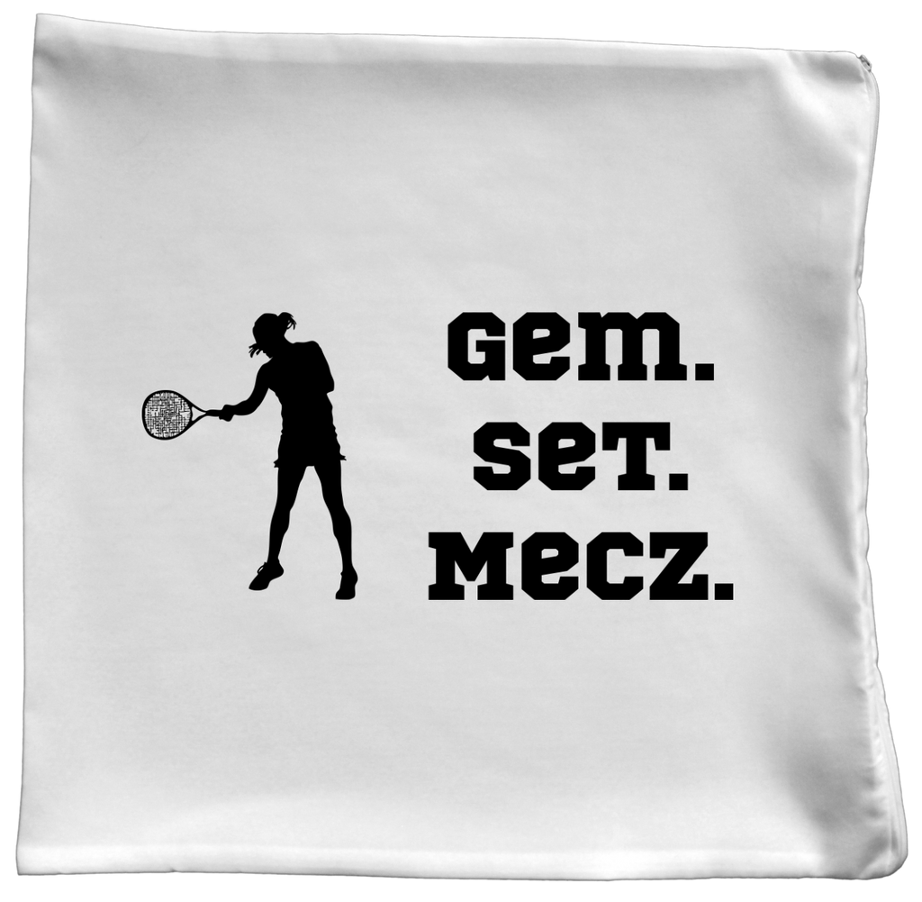 Poduszka z napisem "Gem Set Mecz" – damska #8