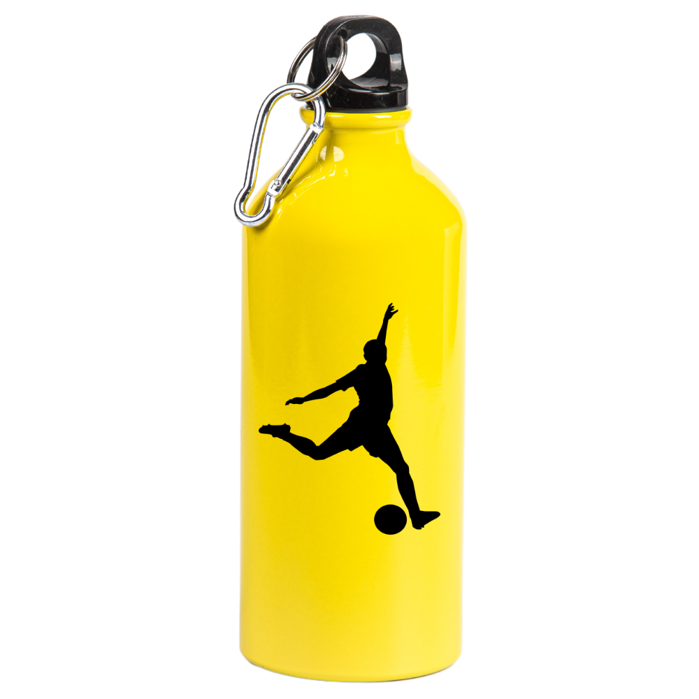 Bidon żółty 600 ml z grafiką piłkarza i własnym imieniem #7