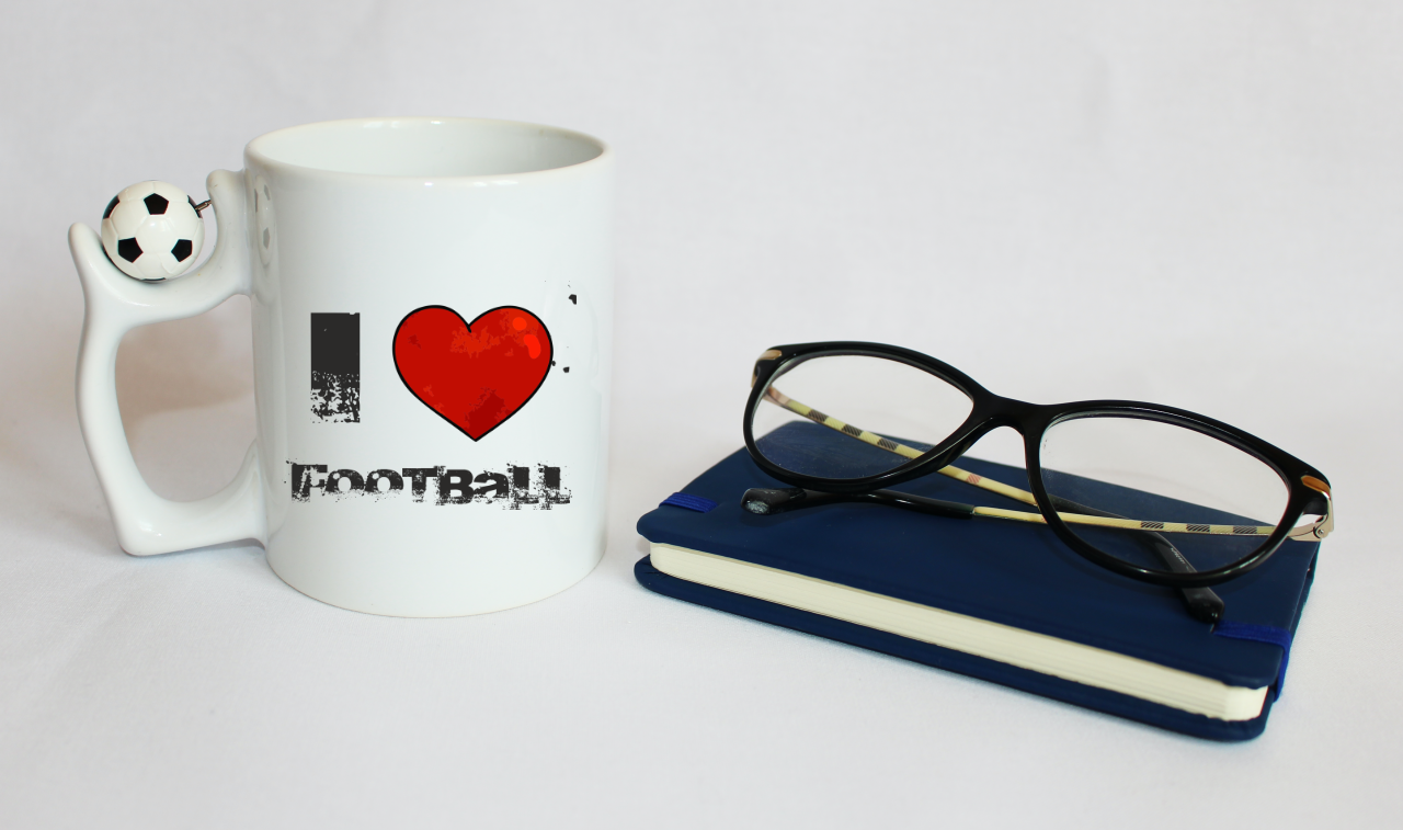 Kubek z piłką i nadrukiem "I LOVE FOOTBALL" #3
