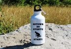 Bidon biały 400 ml dla biegaczki – nadruk "Gotowa do startu, start!" – bieganie #5