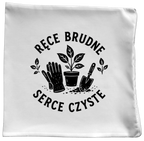 Poduszka z nadrukiem „Ręce brudne, serce czyste” – działka, ogród #7