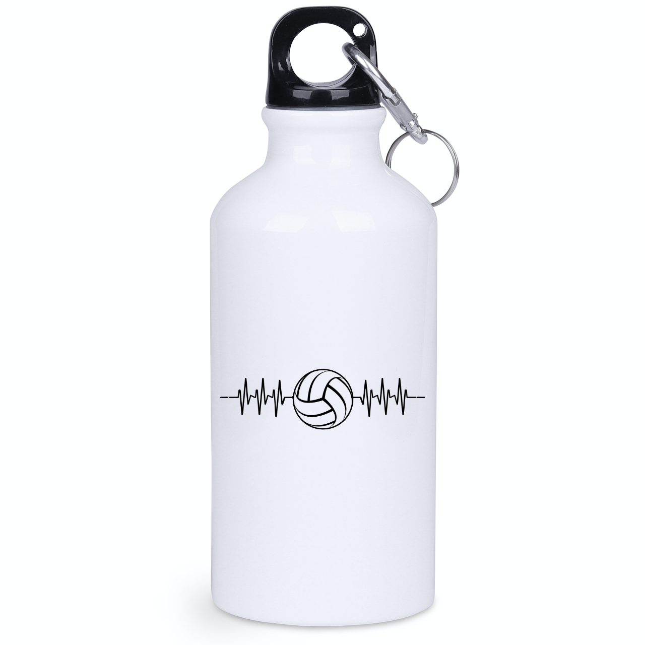 Bidon biały 400 ml z nadrukowaną grafiką siatkarskie EKG – siatkówka #3
