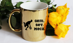 Kubek złoty 330 ml z napisem "GEM SET MECZ" – męski #4