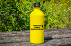 Bidon żółty 600 ml - koszykówka z napisem: "Trening Kawa Koszykówka" #1