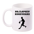 Kubek biały z nadrukiem "Najlepszy Koszykarz" – koszykówka #8