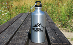 Bidon srebrny 500 ml z nadrukiem „Witaj przygodo” – namioty, camping, wyprawa #10