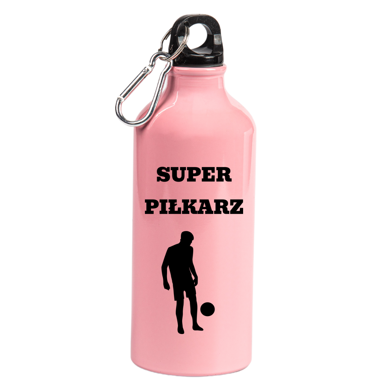 Butelka różowa 600 ml z napisem "Super Piłkarz" #3