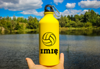 Bidon żółty 600 ml z grafiką piłki i imieniem do wyboru #3