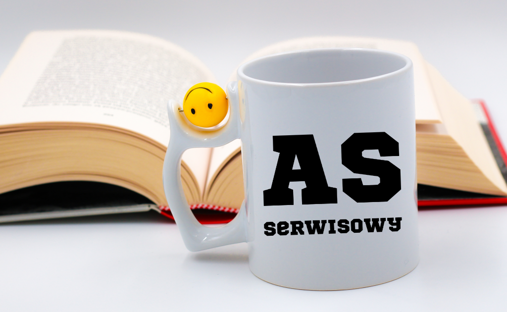 Kubek z piłką 330 ml z napisem "AS SERWISOWY" #7