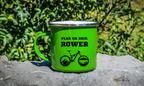 Kubek emaliowany zielony z nadrukiem "Plan na dziś: Rower" - dla rowerzystów #5