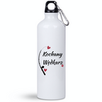 Butelka biała 800 ml z nadrukiem "Kochany Wędkarz" - wędkarstwo #1