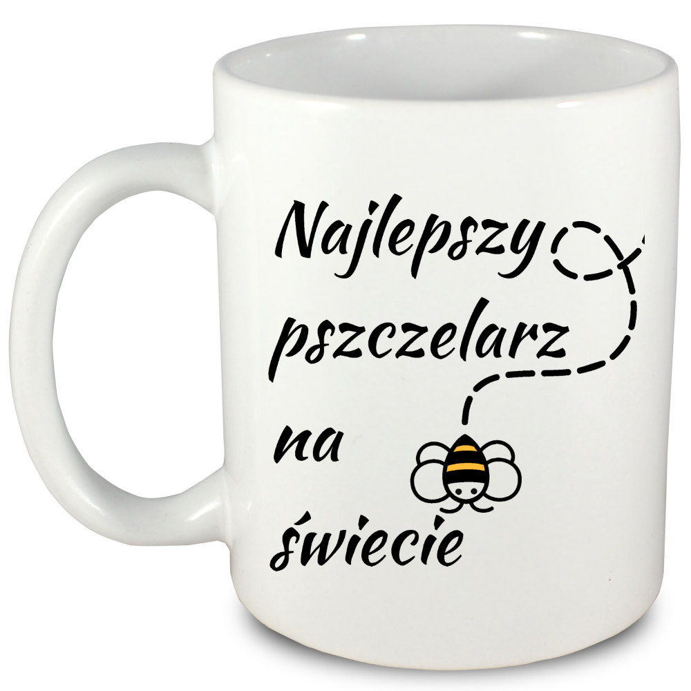Kubek biały dla pszczelarza "Najlepszy pszczelarz na świecie" #5