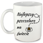 Kubek biały dla pszczelarza "Najlepszy pszczelarz na świecie" #5