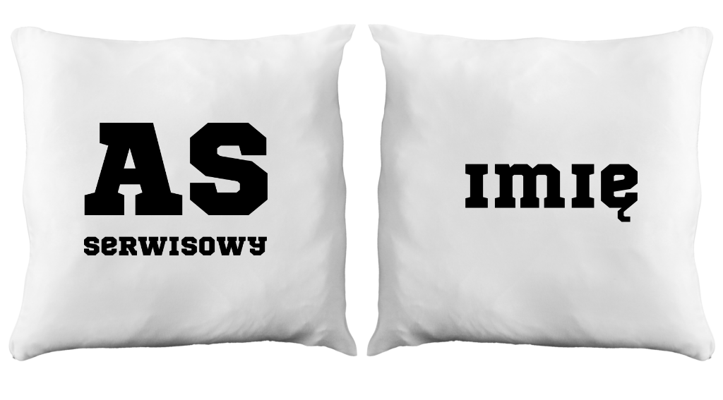 Poduszka z napisem "AS SERWISOWY" #7