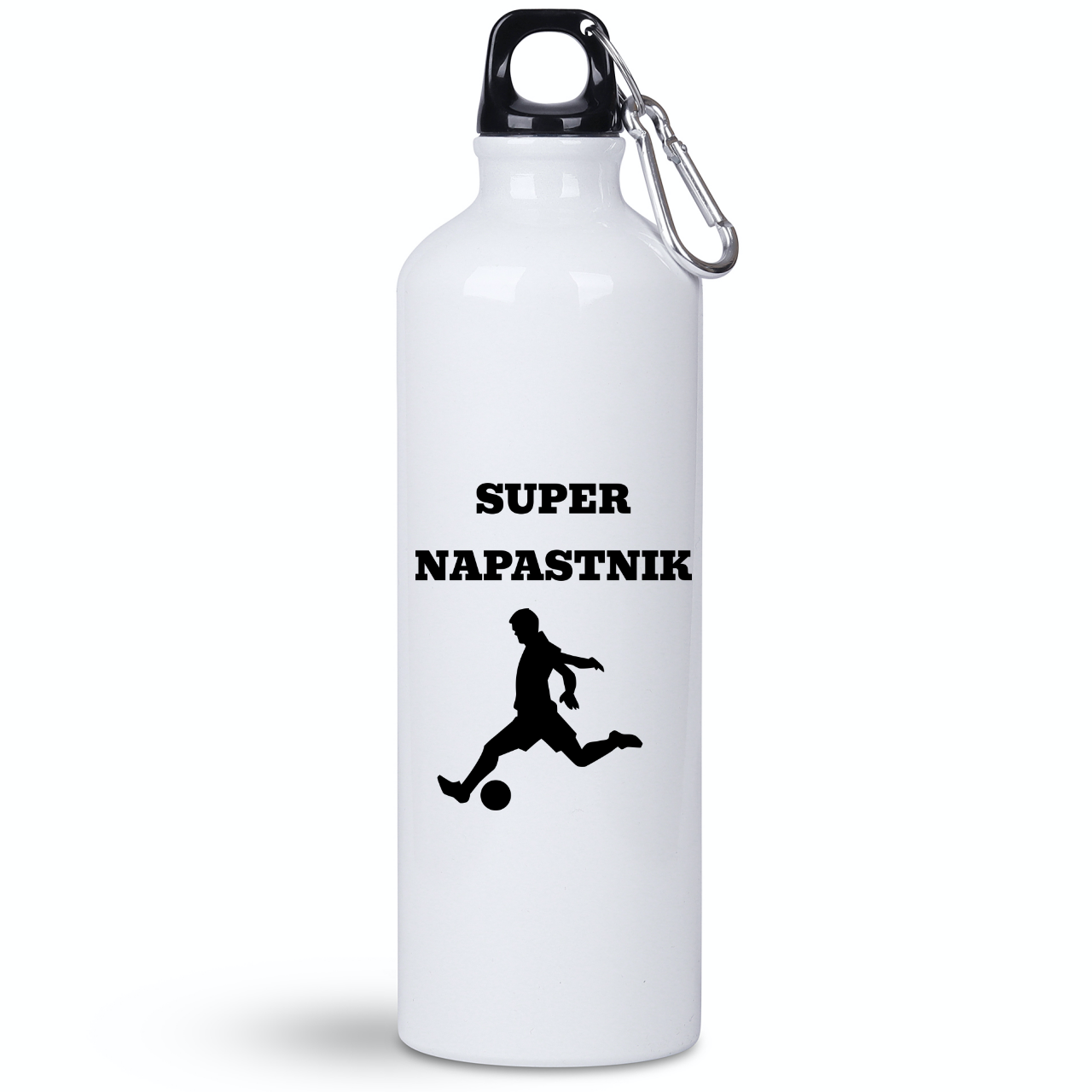 Butelka biała 800 ml z nadrukiem "Super Napastnik" – piłka nożna #8