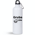 Butelka biała 800 ml z nadrukiem "Gruba ryba" – wędkarstwo #11