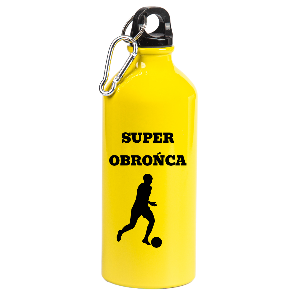 Bidon żółty 600 ml z napisem "Super Obrońca" – piłka nożna #5