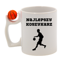Kubek z piłką i nadrukiem "Najlepszy Koszykarz" – koszykówka #8