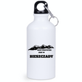 Butelka biała 400 ml z nadrukiem „Rzuć wszystko, jedź w Bieszczady” #4
