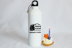 Butelka biała 800 ml z nadrukiem "Pakuję plecak, ruszam w Tatry" - góry, Podhale, Zakopane #1