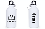Butelka biała 400 ml z nadrukiem „Stay Wild” – przygoda, przyroda #8
